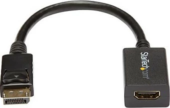 Adapter kabllo DisplayPort në HDMI StarTech DP2HDMI2, 0.21 m, 1080p, i zi