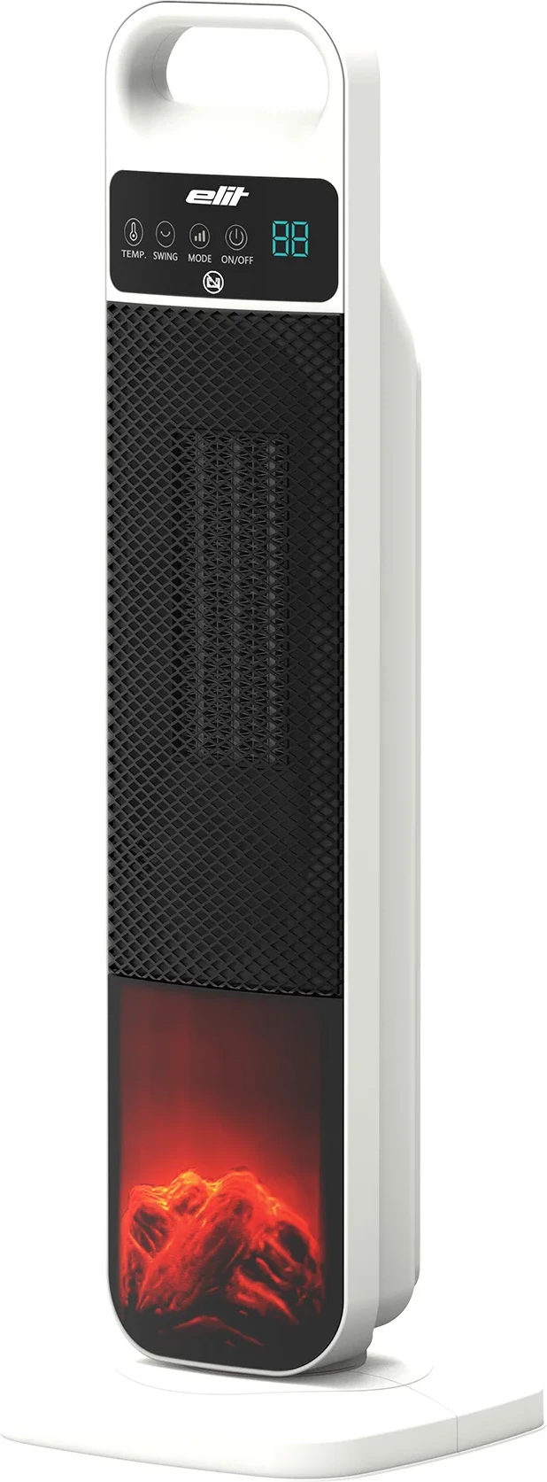 Ngrohës kullë PTC, Elit, PTC TORRE, 2000 W, 2 nivele ngrohje, oscilim automatik, telekomandë, timer 24h, efekt flake 6