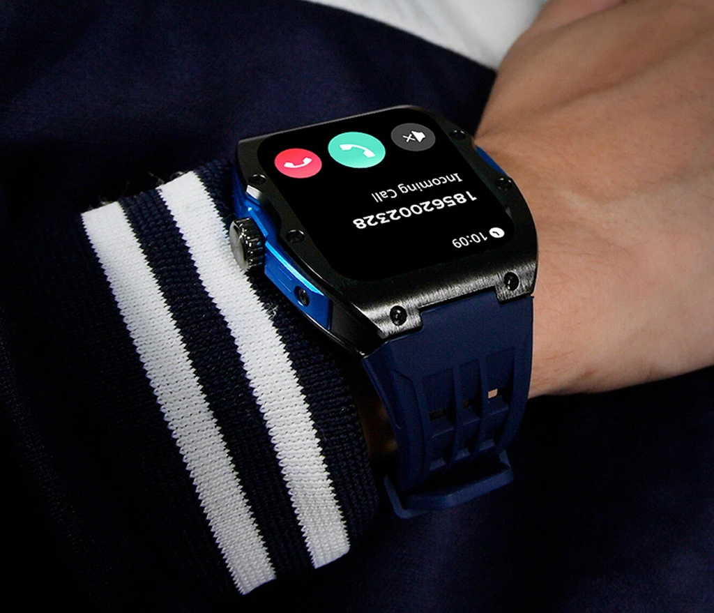 Smartwatch Moye Kronos Prime 1.96" AMOLED, Bluetooth thirrje, IP68, Blu