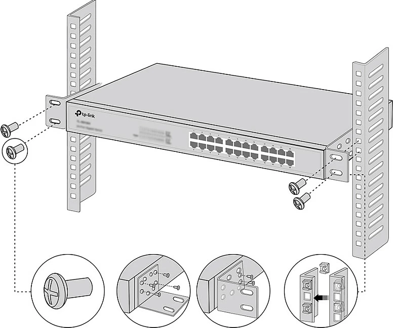 Kit montimi TP-Link Omada 13-inch Switches, Metal, Zi