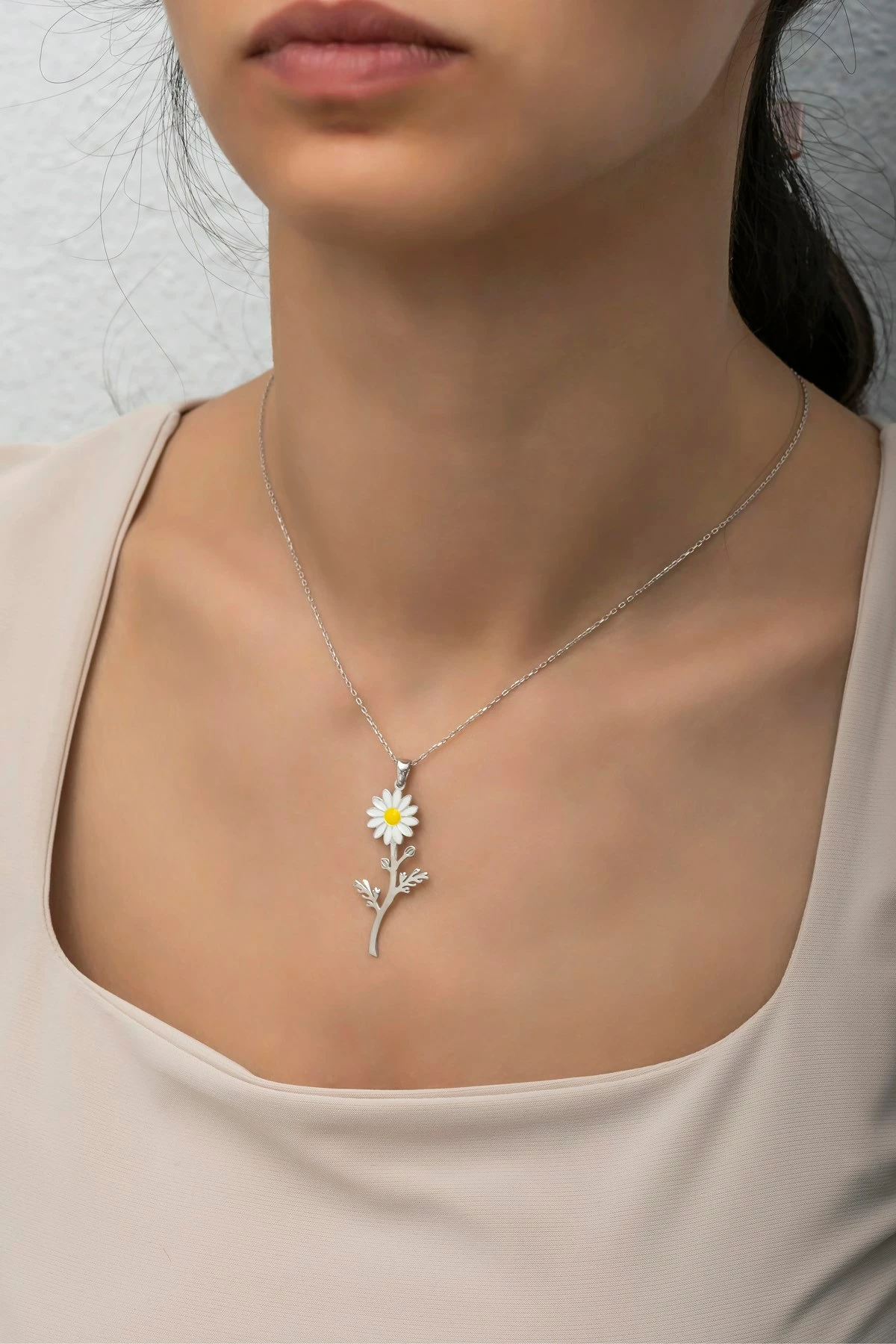 Varëse argjendi, lule me gurë enamel, NRZ998247