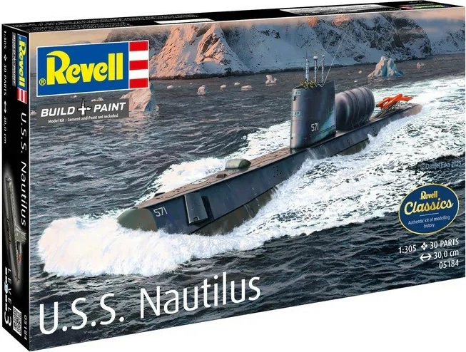 Model plastik Revell U.S.S. Nautilus 1/305, 30 cm, për djem