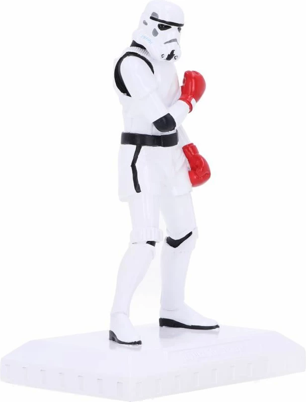 Figurinë koleksionuese NEMESIS NOW Stormtrooper "The Greatest" 18 cm, e bardhë me doreza të kuqe