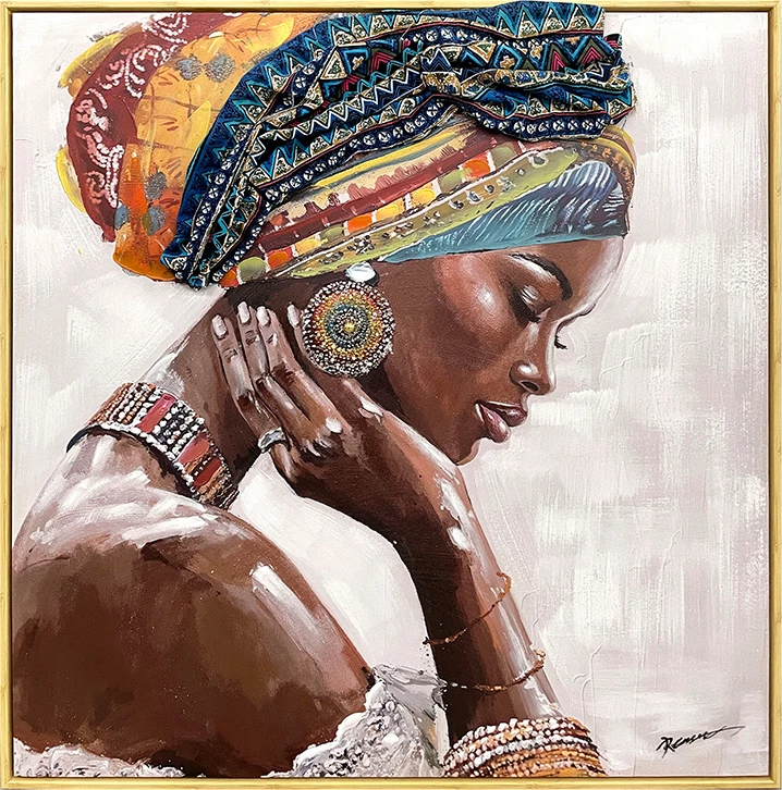 Pikturë në kanavacë Jalo me kornizë, shumëngjyrëshe, 80x3.5x80cm