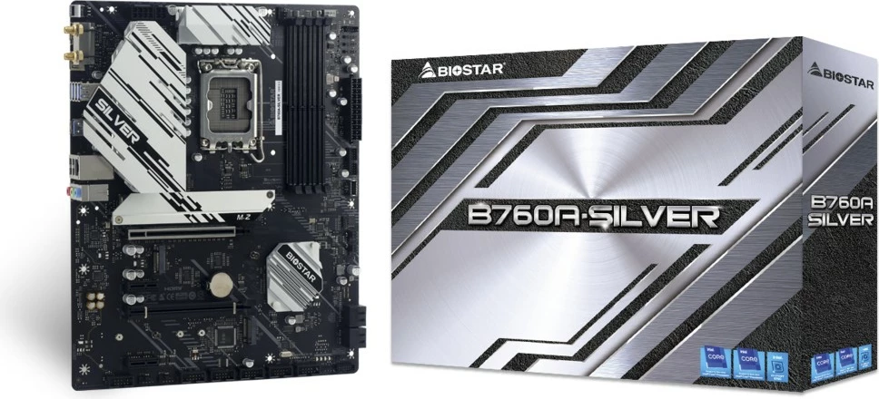Pllakë amë Biostar B760A-SILVER, Intel, LGA 1700, DDR5, micro ATX
