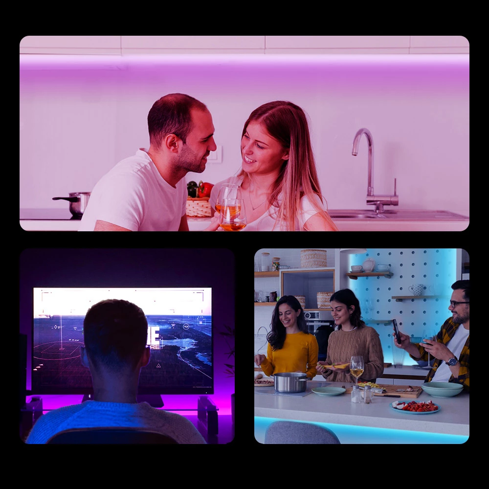 Shirit LED inteligjent Sonoff L2-2M, 2m, RGB, me telekomandë dhe Wi-Fi, i papërshkueshëm nga uji