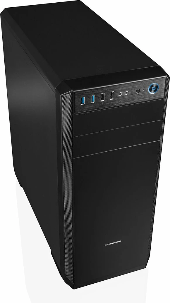 Kasë Modecom Oberon Pro Silent AT-OBERON-PS-10-000000-0002 Midi Tower ATX me izolim zëri, pa furnizues rryme, pa dritare, e zezë