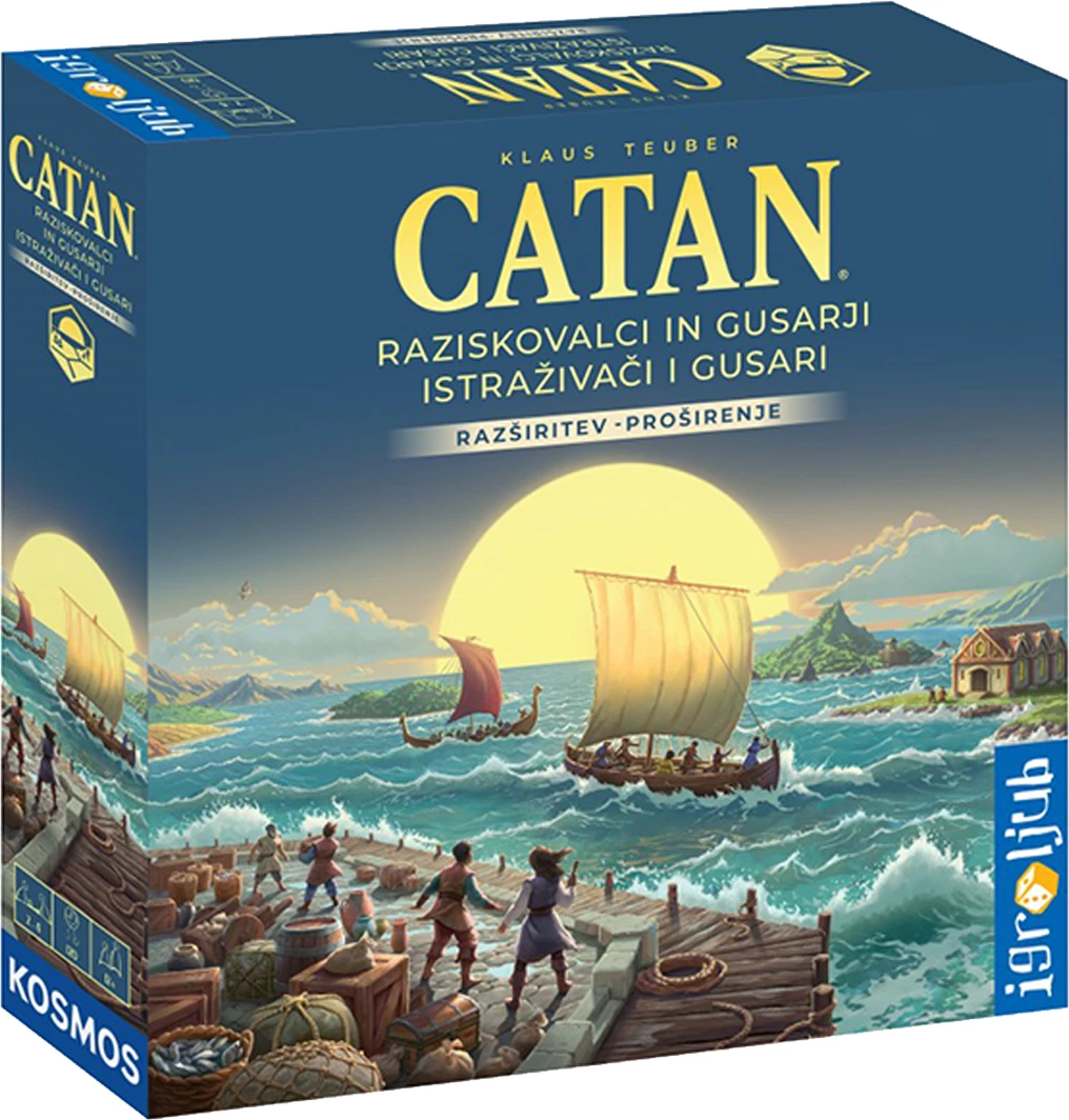 Zgjerim loje tavoline Igroljub Catan Explorers & Pirates (SLO/CRO), gjuhë sllovenisht