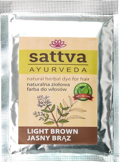 Ngjyrë për flokë për femra Sattva Light Brown 10g