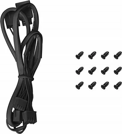 Ventilator kompjuteri Deepcool FD12 ARGB 120mm PWM, i zi, set 3 copë