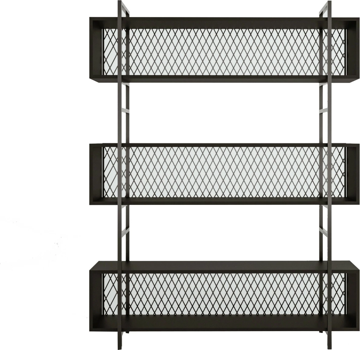 Raft shumëpërdorimësh, ngjyrë e zezë, Skye Decor, L1159