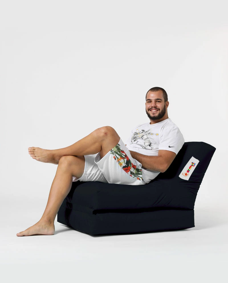 Puf për kopsht, Atelier del Sofa, Siesta Sofa Bed, ngjyrë e zezë