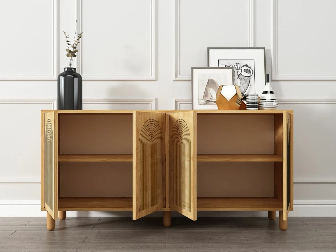 Konsol Skye Decor, ngjyrë Sapphire Oak, Doresta