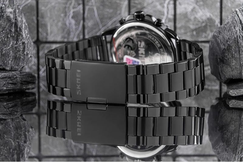 Orë dore për meshkuj Skmei, e zezë