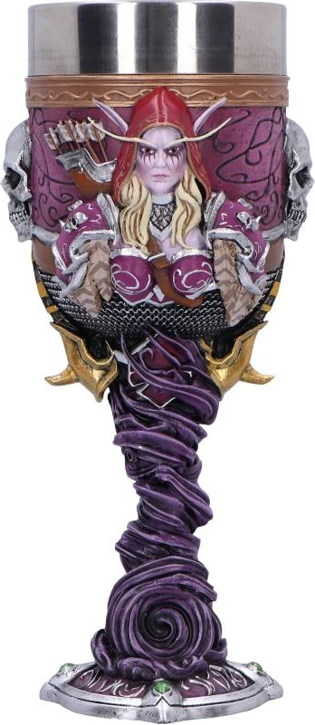 Mug NEMESIS NOW World of Warcraft Sylvanas, rezinë me insert inox, 19.5 cm, vjollcë, në kuti dhurate