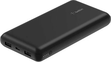 Power bank Belkin BoostCharge 20000 mAh, karikim i shpejtë, 3 porta, i zi