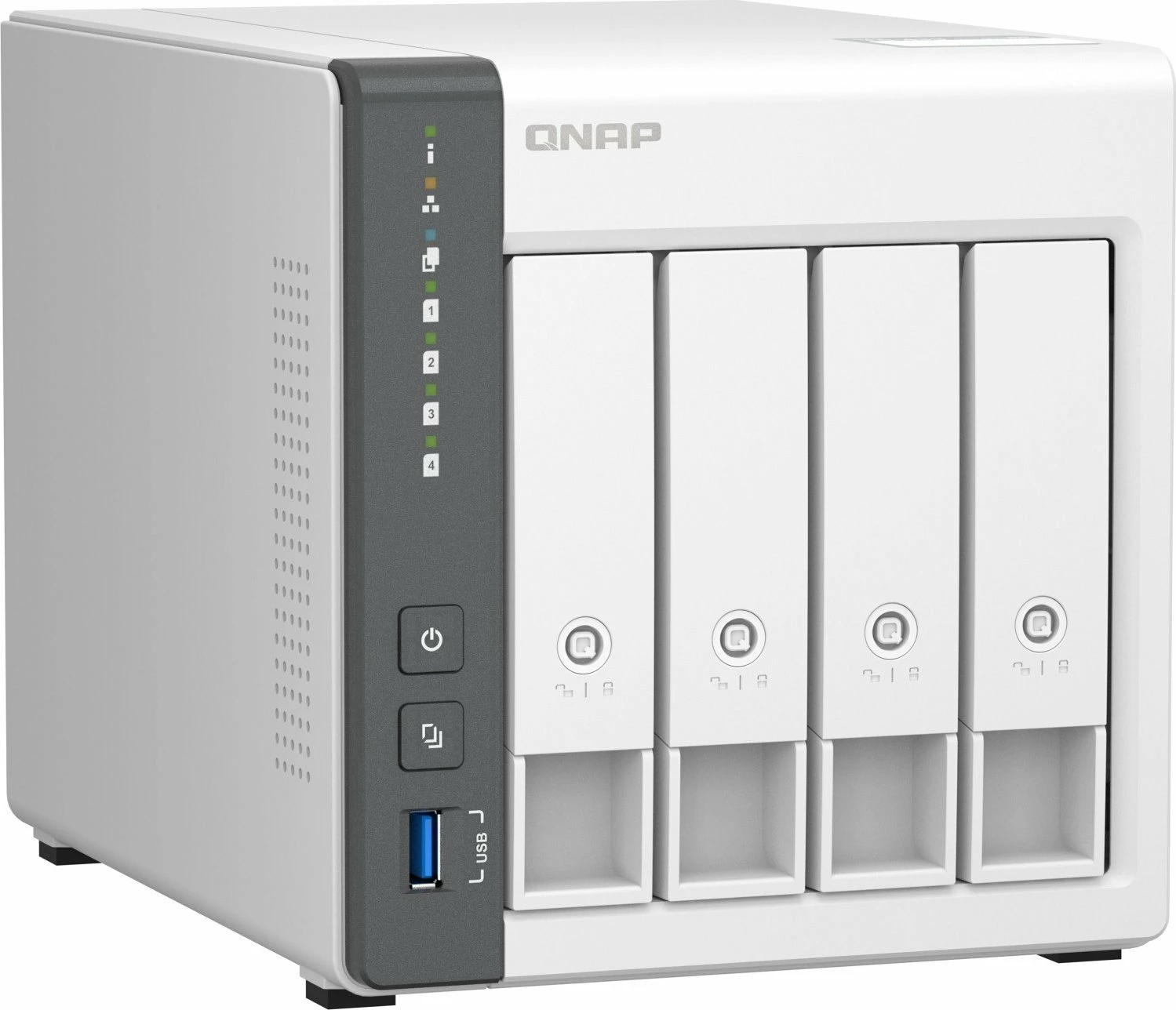 Server NAS Qnap TS-433-4G, 4-bay, 4GB RAM, 2.5GbE, i bardhë