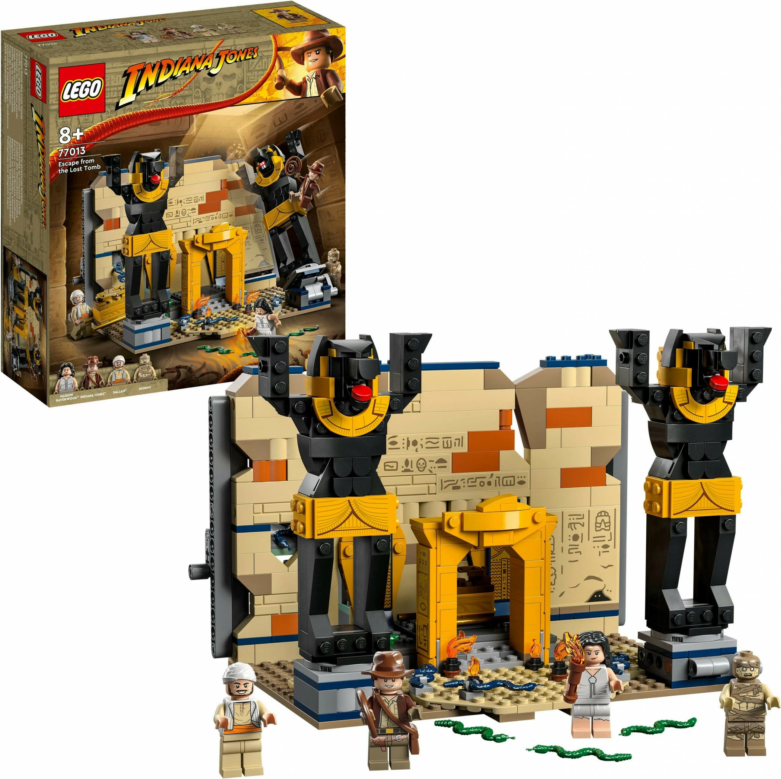 Set ndërtimi LEGO Indiana Jones 77013, Escape from the Lost Tomb, shumëngjyrësh