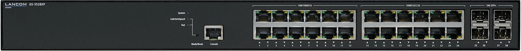 Switch LANCOM GS-3528XP, Managed, L3, 2.5G Ethernet, PoE+, 28 porte, Rack 1U