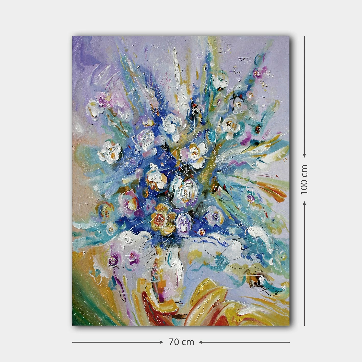Pikturë dekorative në kanavacë, shumëngjyrëshe, 70x100cm, 1100705519_70100