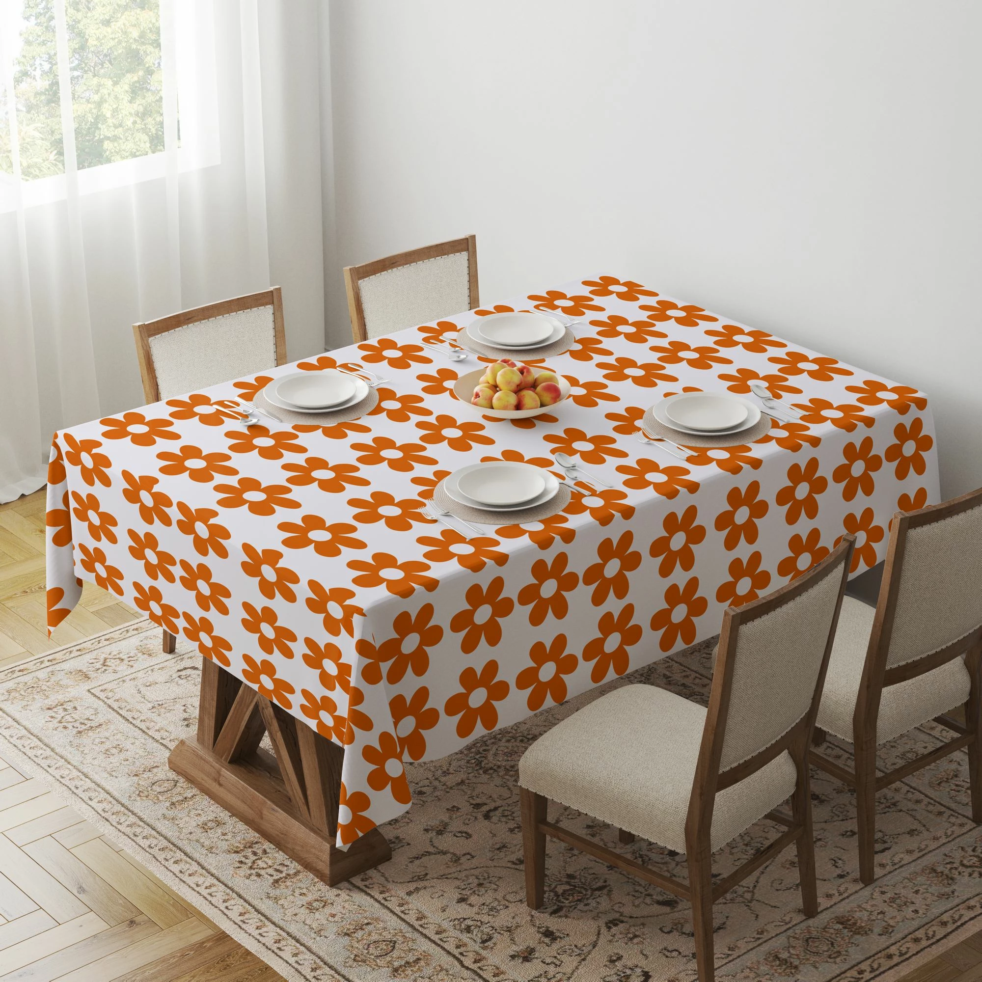 Mbulesë tavoline Hermia, Gravellamb4, 140x220 cm