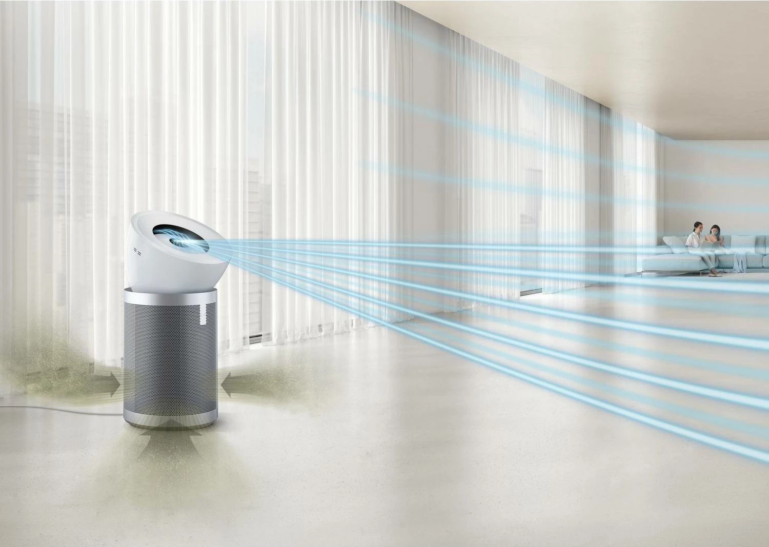 Pastrues Dyson Big + Quiet Formaldehyde BP02 (304511) i Bardhë/Argjend Sateni
