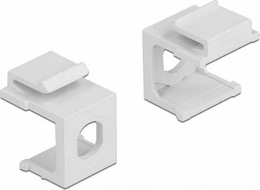 Mbulesë Keystone DeLOCK, vrimë 8.0 mm, 4 copë, e bardhë