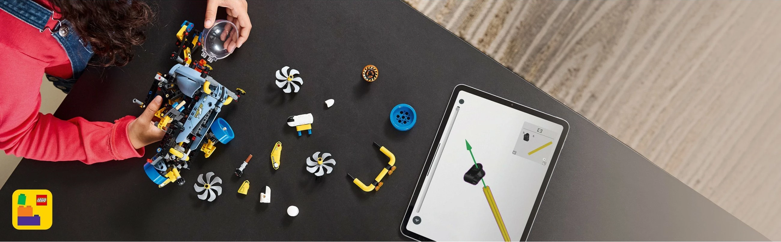 Set ndërtimi LEGO Technic 42201, nëndetëse kërkimore, 413 pjesë, multikolor