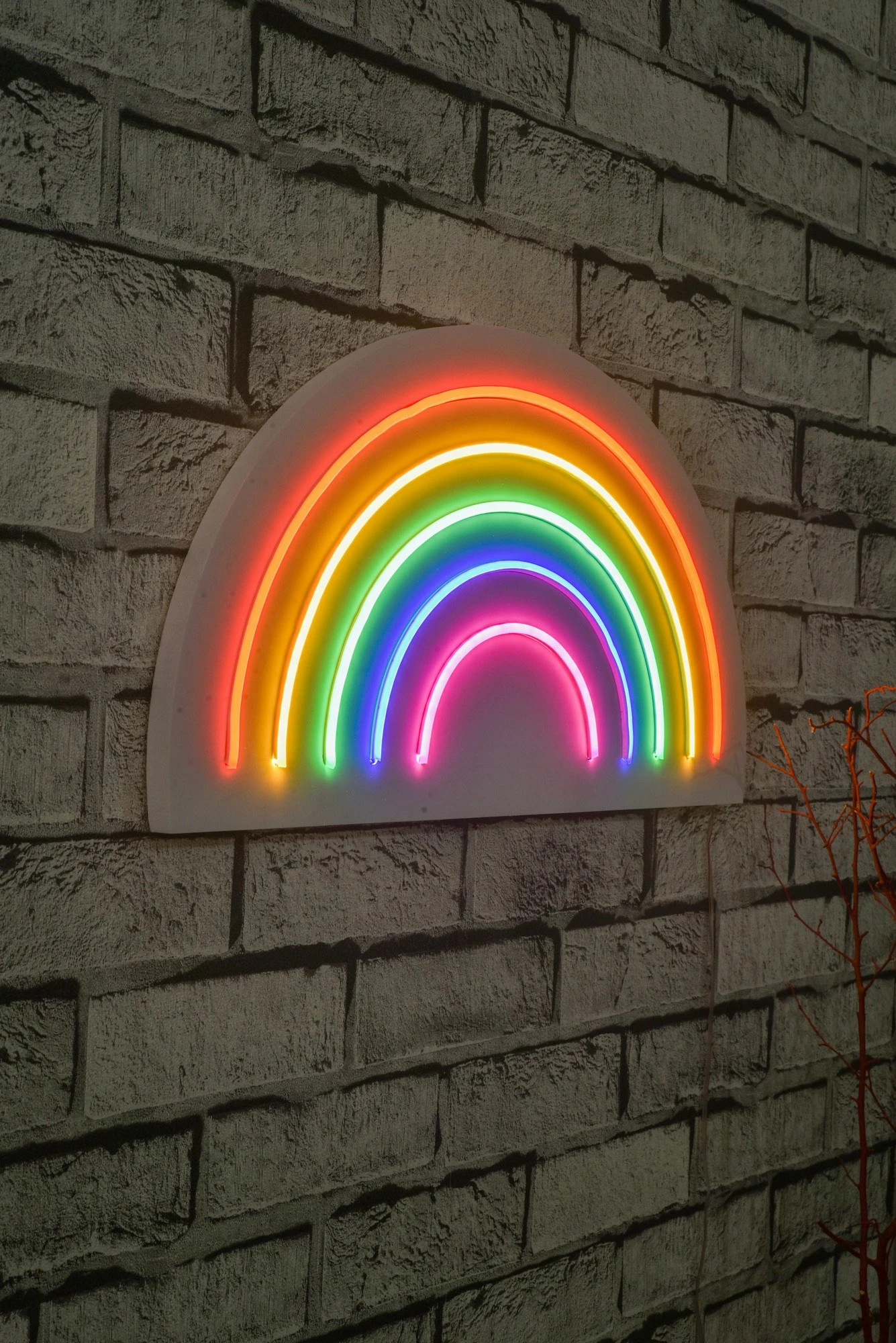 Dritë dekorative LED plastike, ylber, shumëngjyrëshe