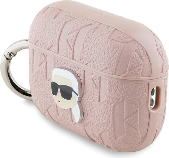 Mbështjellës Karl Lagerfeld Monogram Karl Head për AirPods Pro 2, Rozë