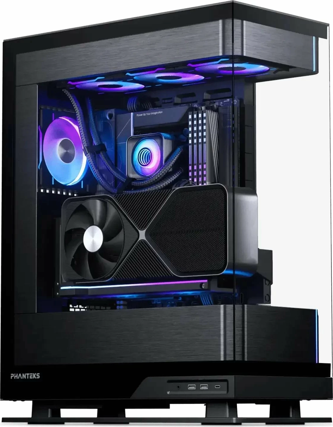 Ftohës uji AiO Phanteks Glacier One 360D30 X2 PH-GO360D30_DBK02 360mm, ARGB, i zi