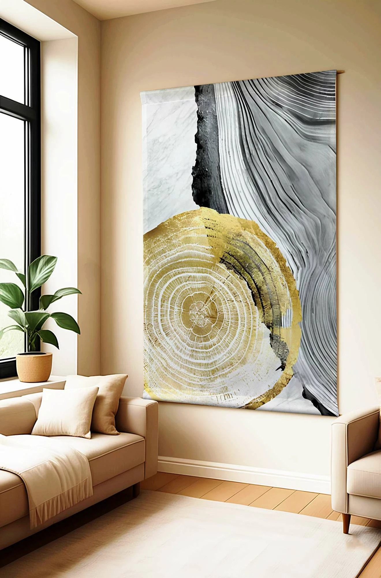 Pikturë dekorative poliestër, Wallity Polybaby, shumëngjyrëshe, 100x140cm