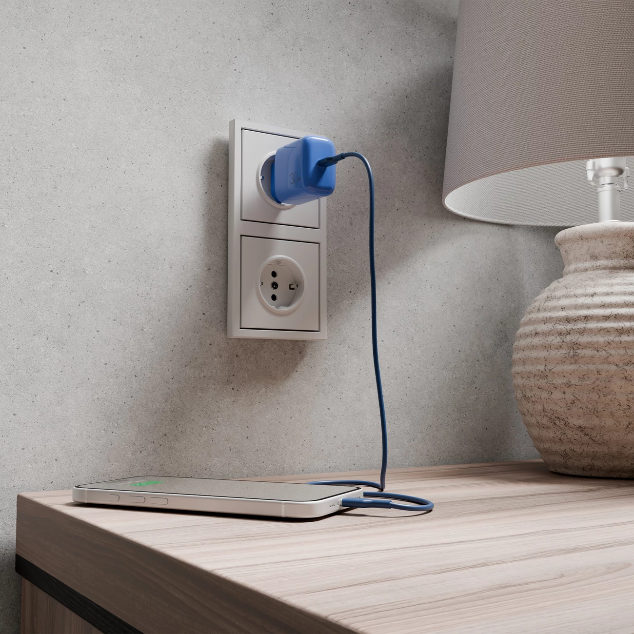 Kabllo USB-C në USB-C Puro ICON 1.5 m, kaltër