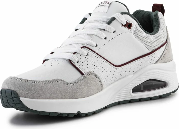 Atlete për meshkuj Skechers, të bardha dhe gri