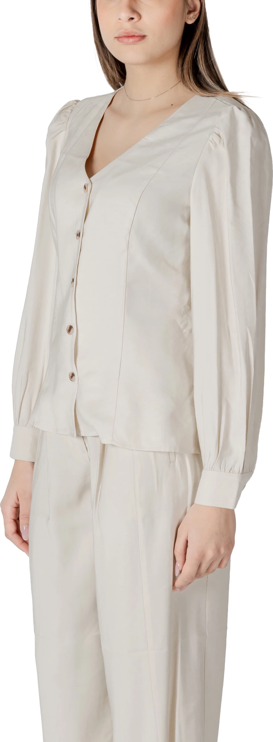 Bluzë për femra Vila Clothes Vimulli 14103853, krem [Madhësia: 38]