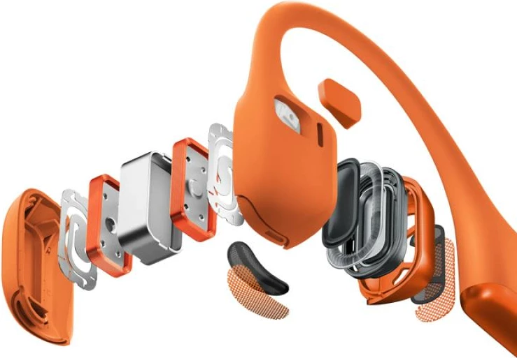 Kufje sportive Shokz OpenRun Pro 2 S820-ST-OR, wireless open-ear, 12 orë bateri, IP55, USB-C, portokalli