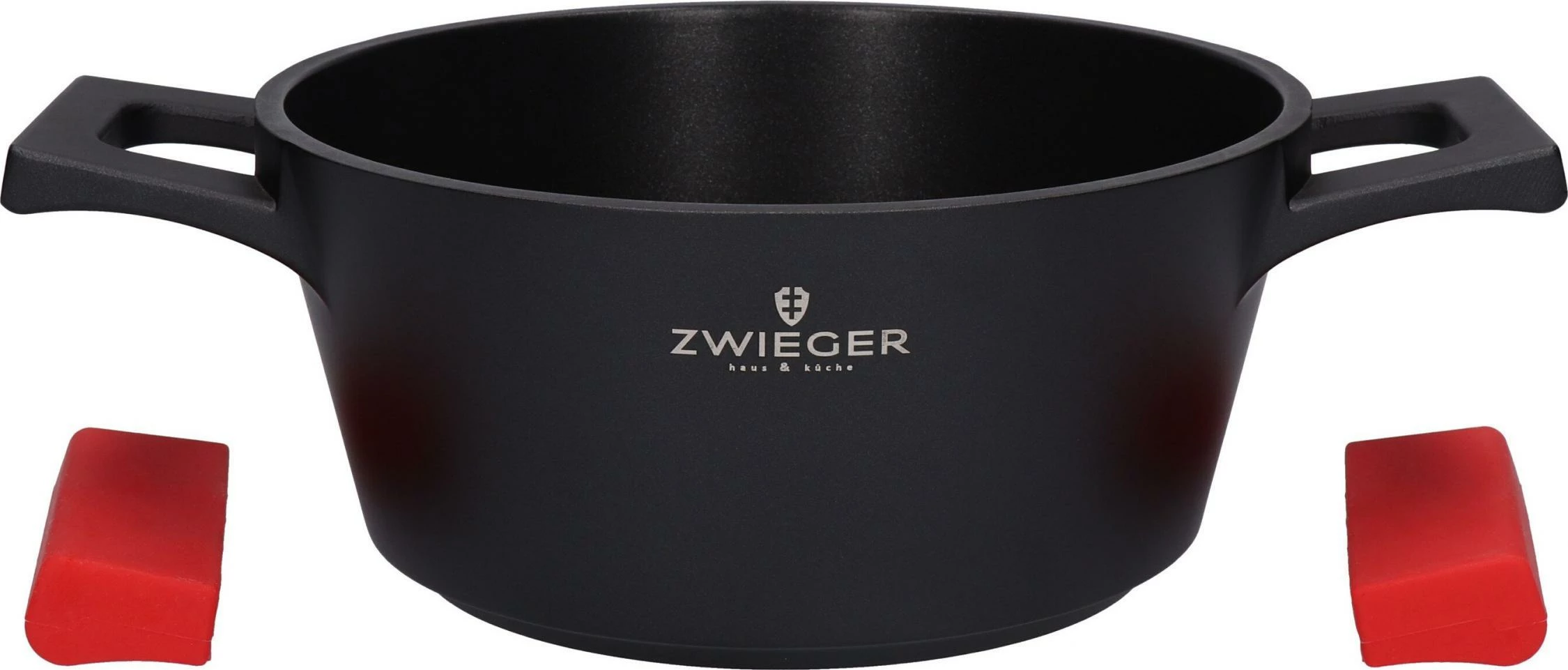 Tenxhere Zwieger Obsidian 20 cm 2 L, për induksion, e zezë, me kapak