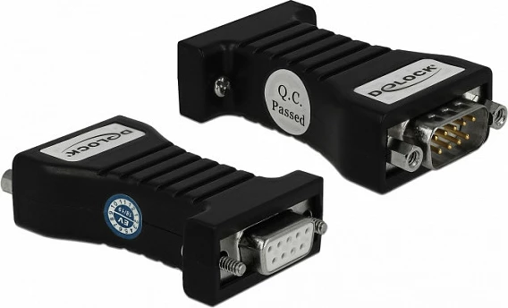 Konvertues serial DeLOCK 62919, RS-232 në RS-485, Plug & Play, i zi