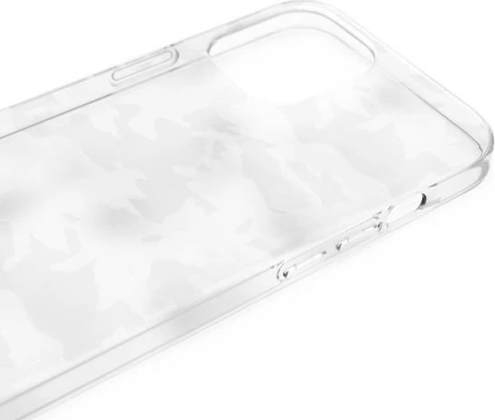 Mbështjellës Adidas OR SnapCase Camo për iPhone 12 Pro Max, transparent/bardhë