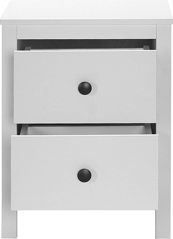 Komodinë Hanah Home, Kmd-992-Bb-1, ngjyrë e bardhë