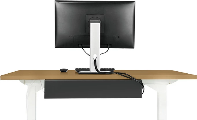 Mbajtës kabllosh LogiLink KAB0070, për tavolinë, çelik, i zi