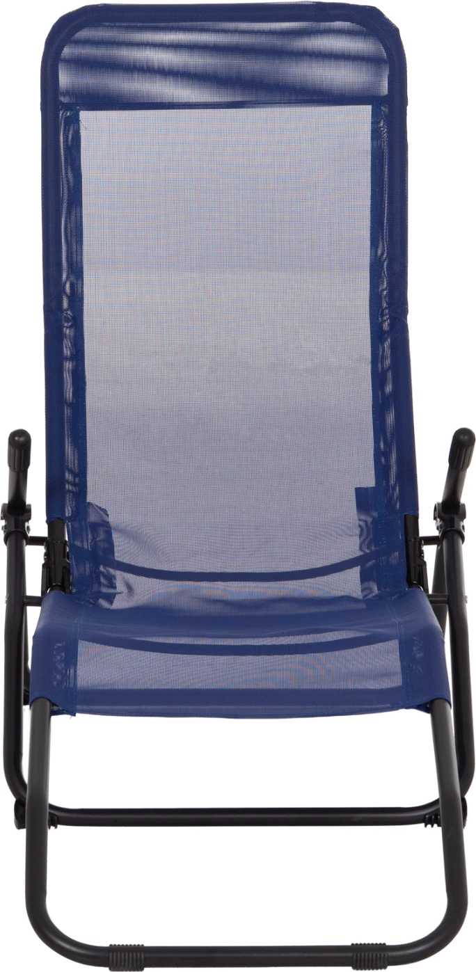 Shezlong relaksues lëkundës, tekstilene blu, metal i zi, SWINGSAND FH6553.05, 142x60x95cm 3