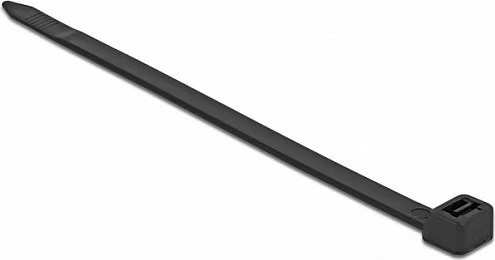 Lidhëse kabllosh DeLOCK 18989, ladder cable tie 500 mm, nylon, 10 copë, e zezë