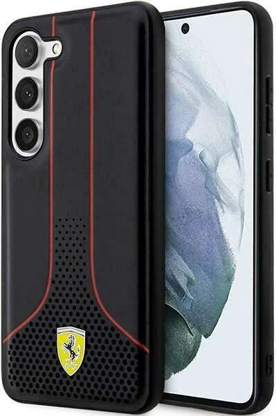 Mbështjellës Ferrari FEHCS23MPCSK për Samsung Galaxy S23+, hardcase, i zi