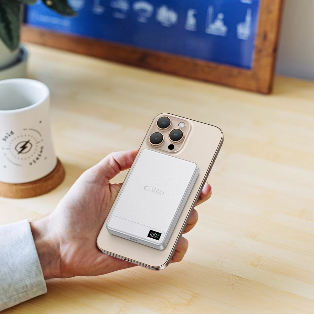 Powerbank Tech-Protect PB33 LifeMag 5000mAh, MagSafe, argjendtë