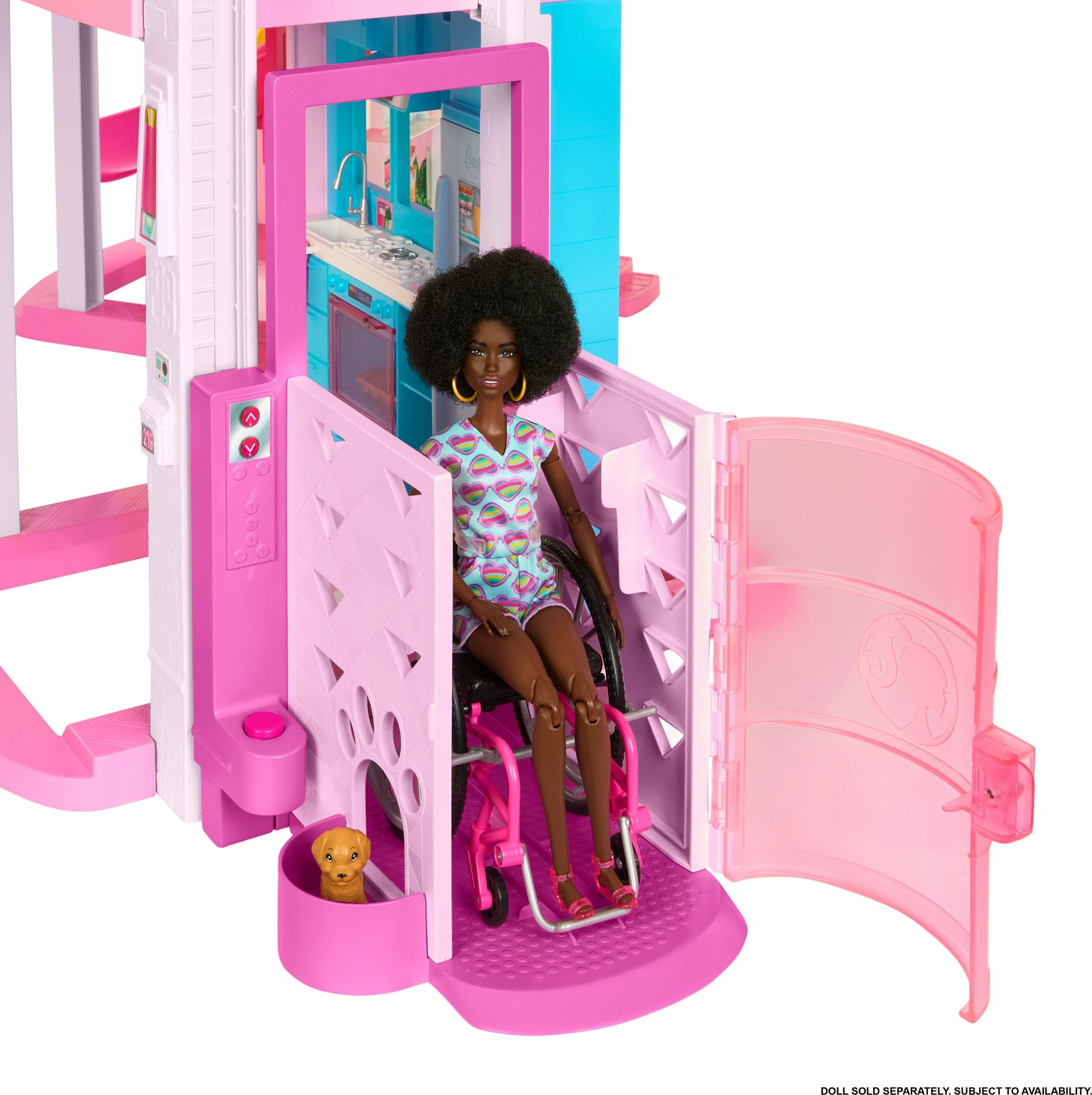 Shtëpi kukullash Mattel Barbie Dreamhouse HMX10, 3 kate, 75 aksesorë, me rrëshqitëse spirale e pishinë, pa kukull