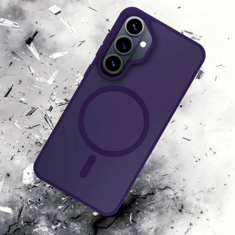 Kapak telefoni 3mk Smoke MagCase për Samsung Galaxy S26, vjollcë