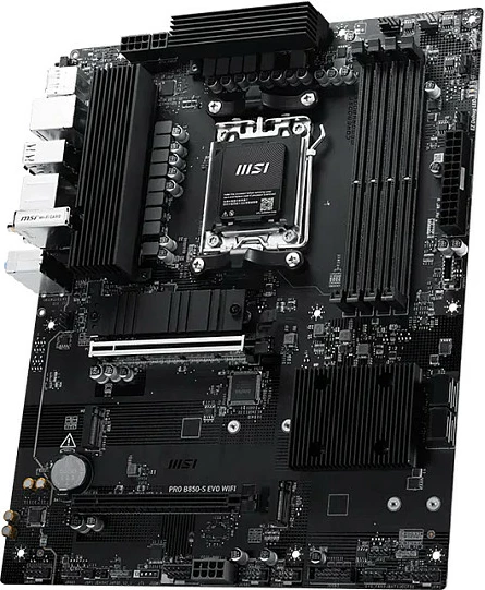 Pllakë amë MSI PRO B850-S EVO WIFI, Socket AM5, DDR5, Wi‑Fi 7, ATX, e zezë