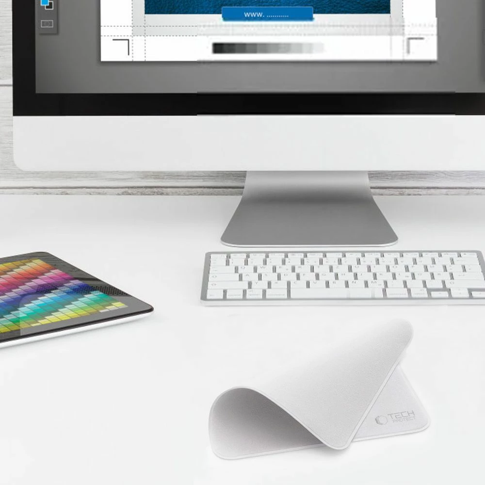 Leckë pastruese Tech-Protect, mikrofibër, 16x16cm, 2 copë, Gri