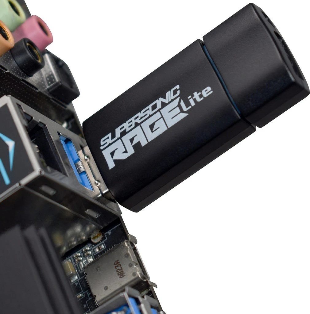 USB-Patriot Memory, type-A 3.2, 64GB, e zezë/e kaltër